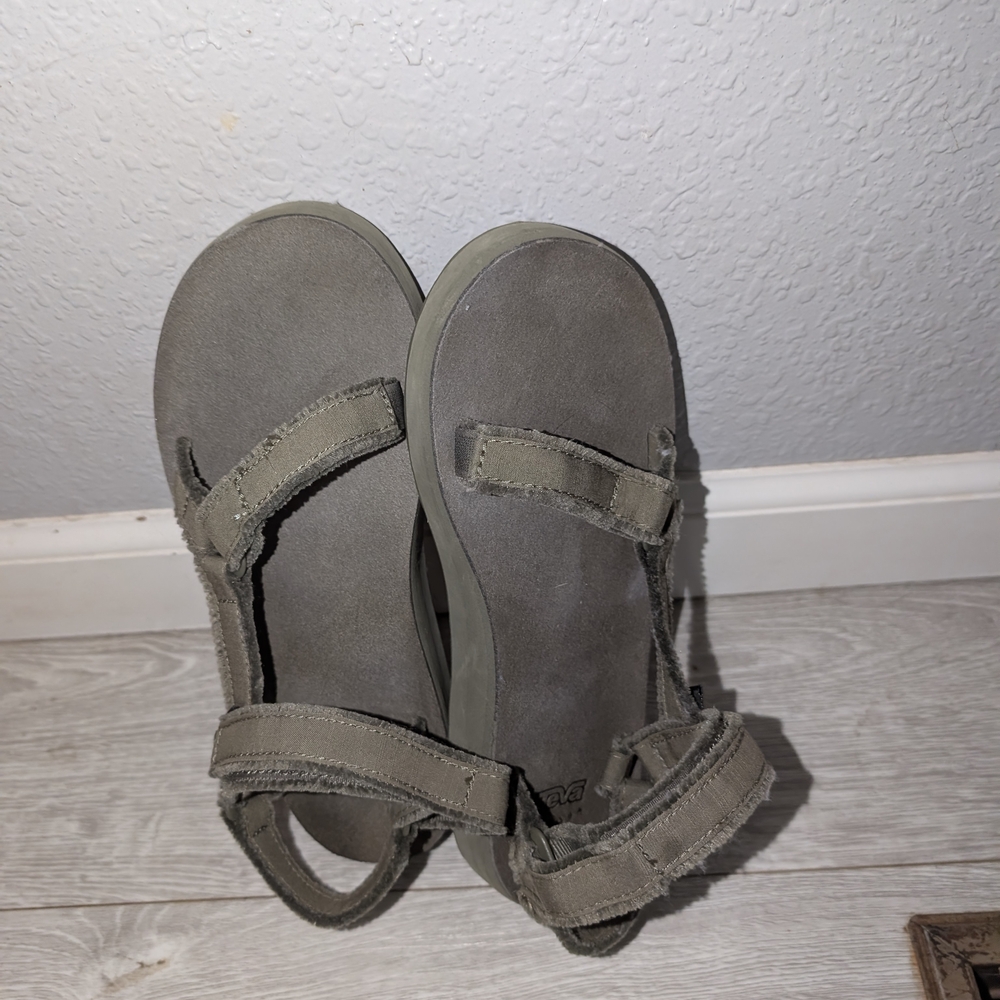 Teva Olive Green Adjustable Strap Sandals